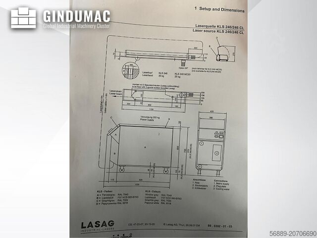 Mašina za lasersko zavarivanje LASAG KLS 246 CL60