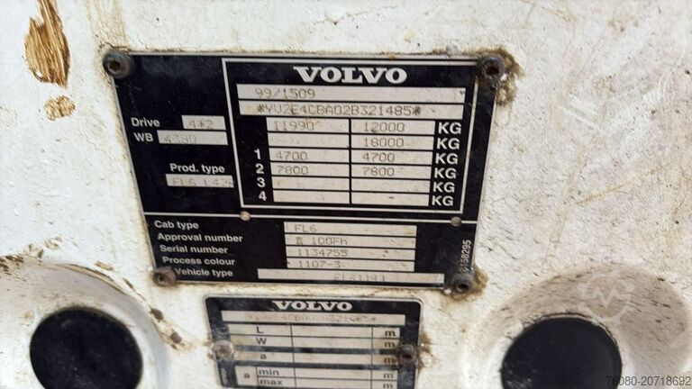 Alváz vezetőfülkével Volvo FL 220 (BELGIAN TRUCK / CAMION BELGE / MANUAL G...