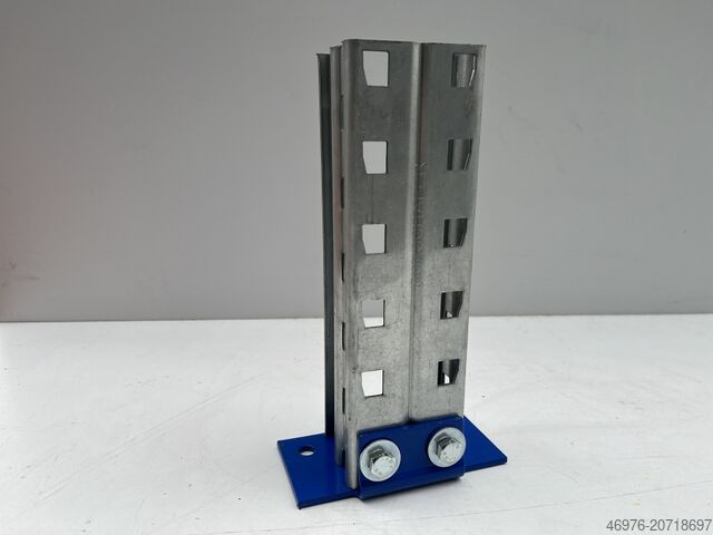 Magas polcos raktár Raklapos állványrendszer SSI Schäfer PR600 Typ: FT 911 Fußplatte für 75 mm Rahmenprofil