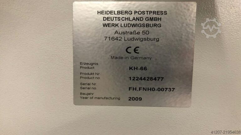 Skládací stroj Heidelberg Stahlfolder KH 66/4-KZL/R MCT