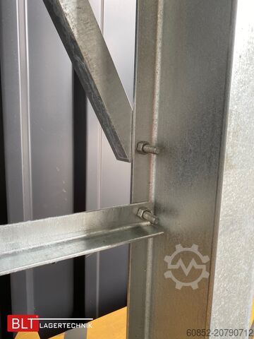 Cantilever rack ca. 4,16 lfm. Kragarmregal H: 416 cm T: 137 cm , 500kg/Arm , 4 Lagerebenen