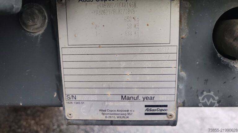 αεροσυμπιεστής Atlas Copco Xas 37 Kd