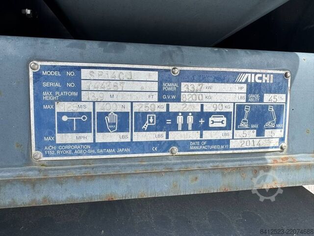Teleskopbühne Aichi SP14C