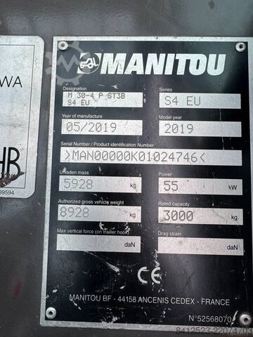 Vysokozdvižný vozík Manitou M30-4