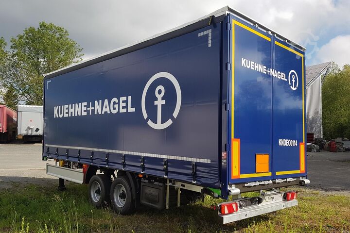 Remorque ouverte avec bâche FLIEGL Tandem-Plattform-Anhänger Durchlader