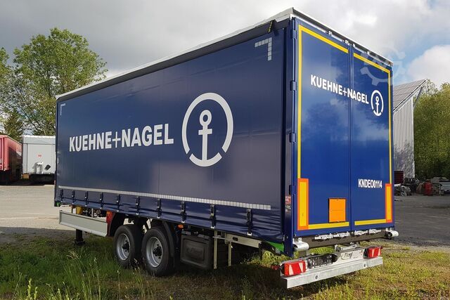 Remorque ouverte avec bâche FLIEGL Tandem-Plattform-Anhänger Durchlader