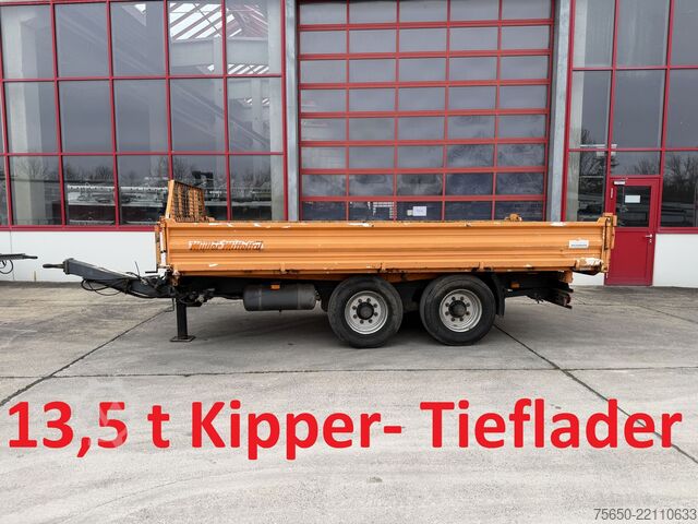 Billenő pótkocsi Müller Mitteltal KA-TA-T  13,5 t Tandemkipper- Tieflader