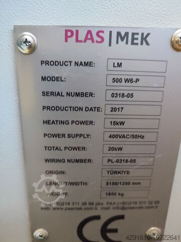 Máquina de embalaje con film Pals mek Plastik Makinalari LM300 P
