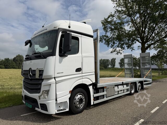 Mercedes-Benz Actros 2542LL Porte-engins / Camion Plateau 6x2 / ACC / TÜV 6-2027 MERCEDES-BENZ 2542LL Machine Transporter / Oprij Vrachtwagen 6X2 / ACC / AHK / TUV 6-2027 / NL TRUCK