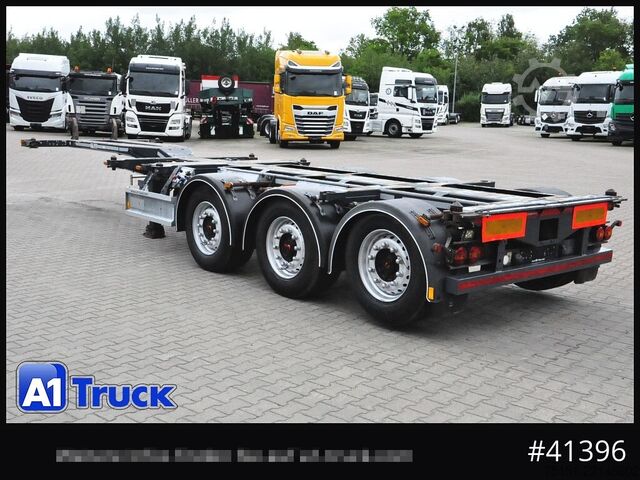 Cserélhető felépítményes félpótkocsi D-TEC VCC-01, Multi Chassi, 2 x Liftachse, Mittellausschub,