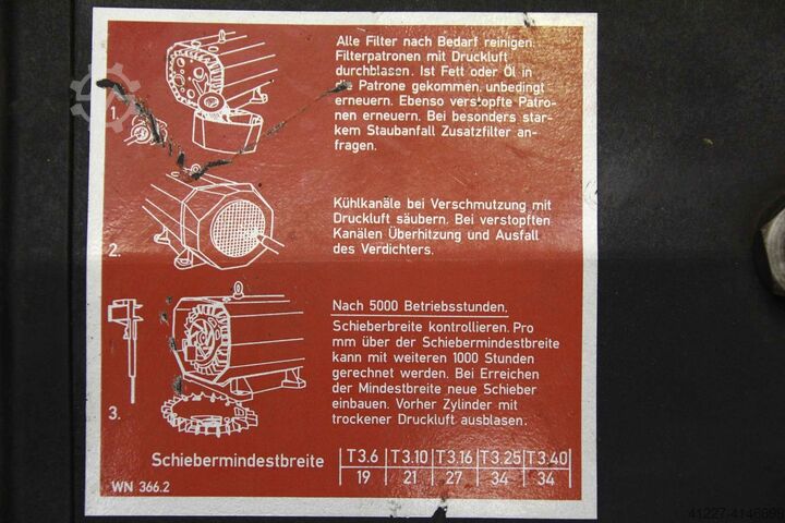 Bomba de vacío 10/12 m³/h Becker VT 3.10