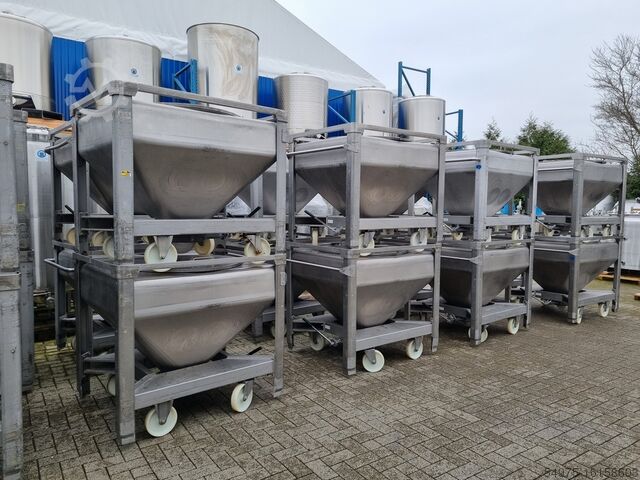 Roestvrijstalen tank / transportcontainer