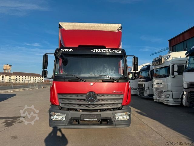Plattewagen met zeil MERCEDES-BENZ ATEGO 1227 * * KLIMA * EDSCHA *2,80 M HOCH