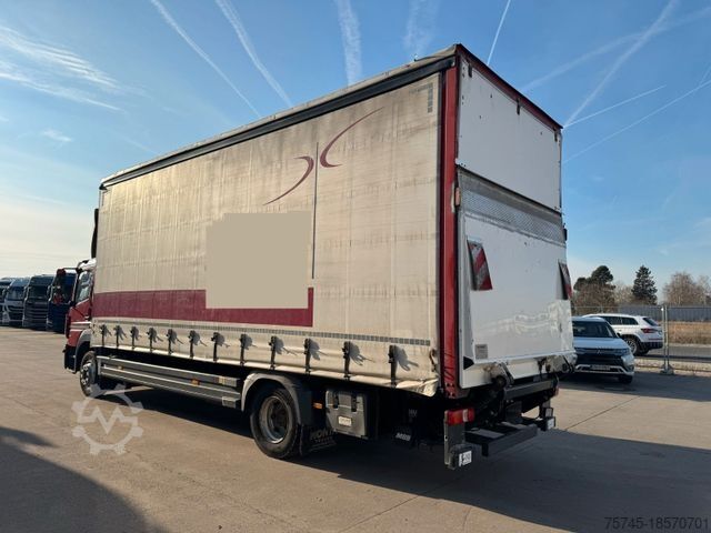 Plattewagen met zeil MERCEDES-BENZ ATEGO 1227 * * KLIMA * EDSCHA *2,80 M HOCH