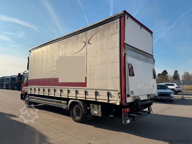 Plattewagen met zeil MERCEDES-BENZ ATEGO 1227 * * KLIMA * EDSCHA *2,80 M HOCH