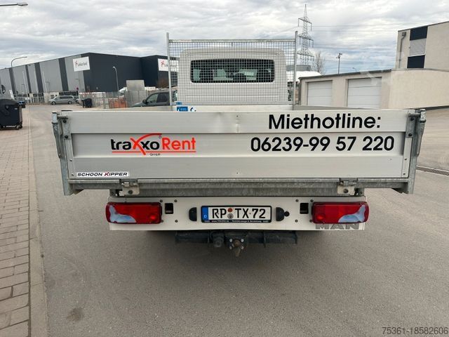 Kiepwagen bestelauto MAN TGE 3.180