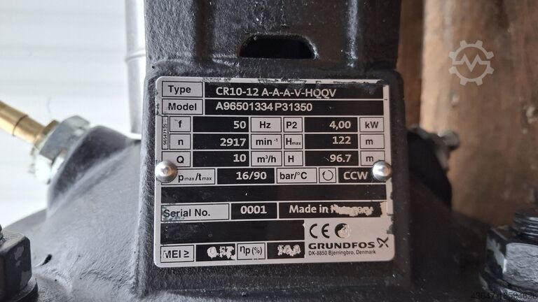 Pompa centrifuga verticala Grundfos 4kW Grundfos CR 10-12 A-A-A-V-HQQV