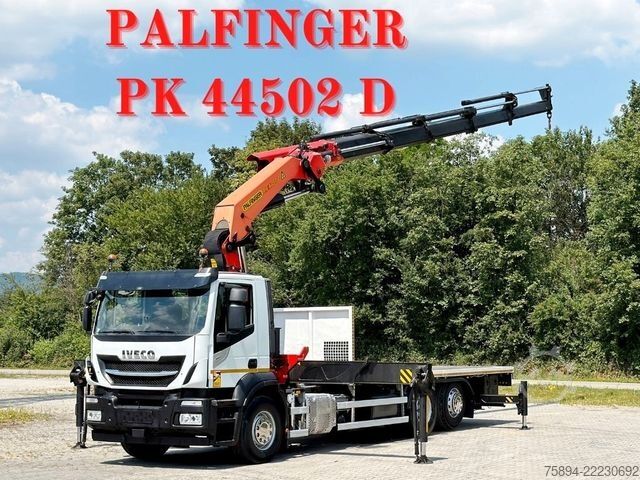 Teherautóra szerelt daru IVECO Stralis 460 PRITSCHE 6,65m +KRAN +FUNK