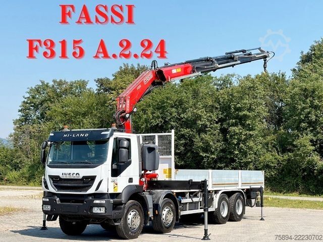 Teherautóra szerelt daru IVECO TRAKKER 450*PRITSCHE 7,60*KRAN/FUNK*8x4