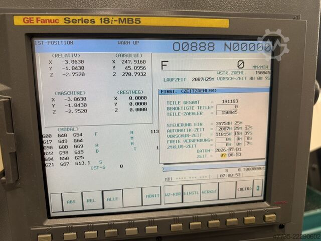 CNC verticaal bewerkingscentrum CHIRON FZ08KS MAG