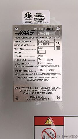 Pionowe centrum obróbcze HAAS VF-4SS
