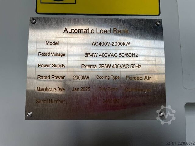 Machine de construction  DPX Power Loadbank AC400V-2.000 kW - DPX-30028
