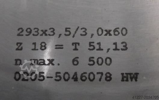 Zaagblad AKE Ø 293 x 3,5/3,0 x 60