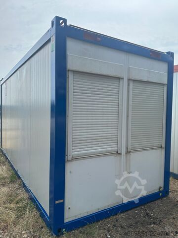 Contenedor de oficina  20DV Bürocontainer mit Küche WC Büro