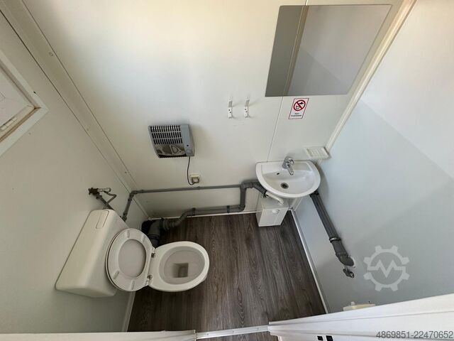 Contenedor de oficina  20DV Bürocontainer mit Küche WC Büro