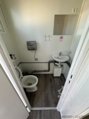 Contenedor de oficina  20DV Bürocontainer mit Küche WC Büro