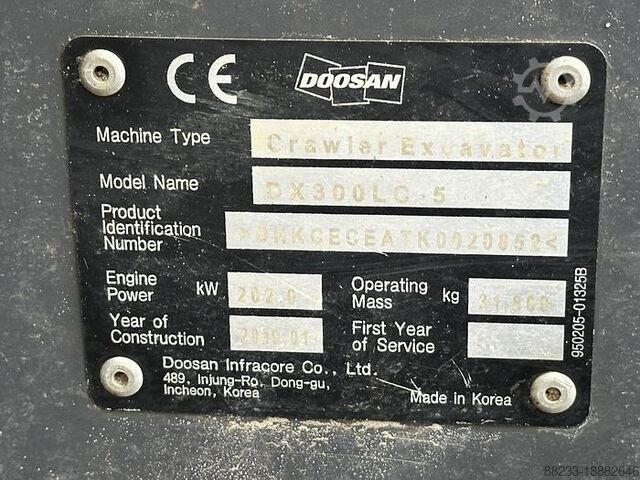 Graafmachine Doosan DX300LC-5