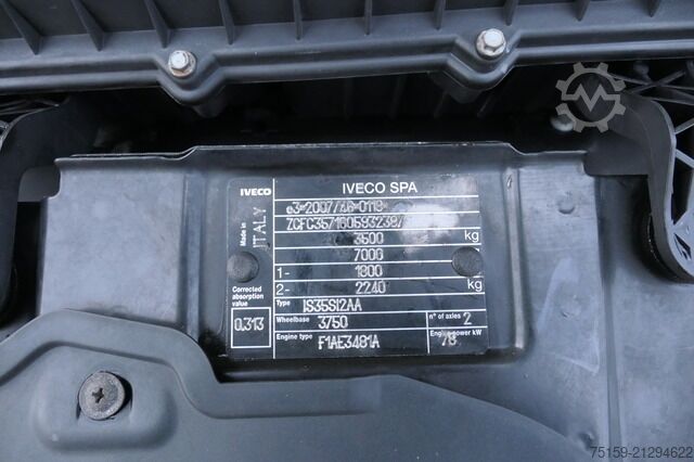 Box van iveco Daily 35 S11 C30C AUTOMATIK KAMERA Regale LUFT DURCHGANG EURO-5 CoC