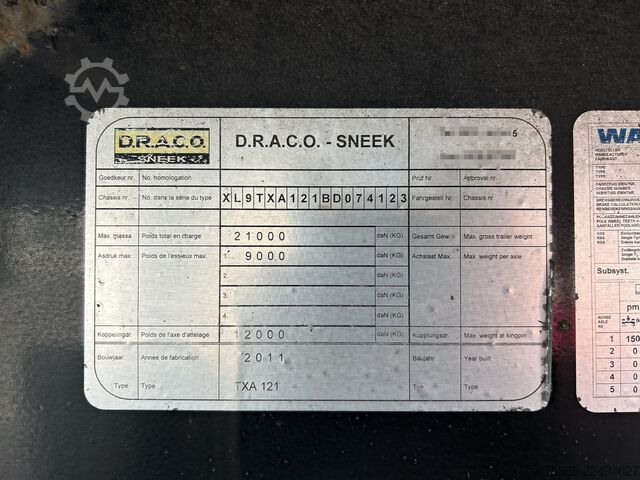 Kuffert Draco TXA 121 City / 10 mtr / Box / LZV Deel 2 / Laad...