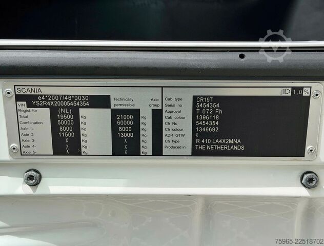 Standard SZM SCANIA R410 TOPLINE RETARDER 2x TANKS ONLY 665.000 KM F