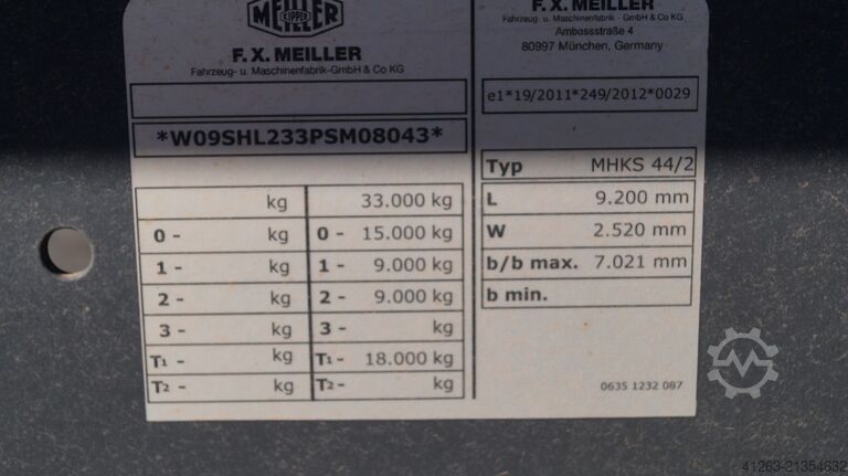 Sklopný návěs MEILLER MHKS 44/2 N