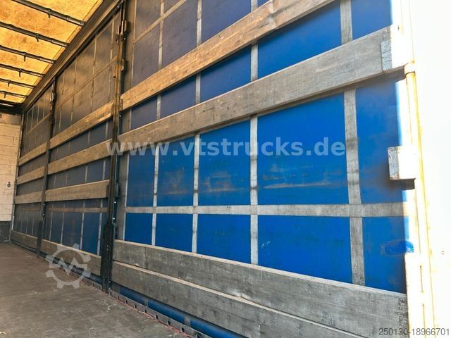 Flatbed truck with tarp MAN TGX 26.440 6x2 + Langfeld LPA18L Komplett-Zug