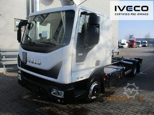 Kassevognchassis IVECO ML75E19/P / L-Haus / Standklima / Automatik