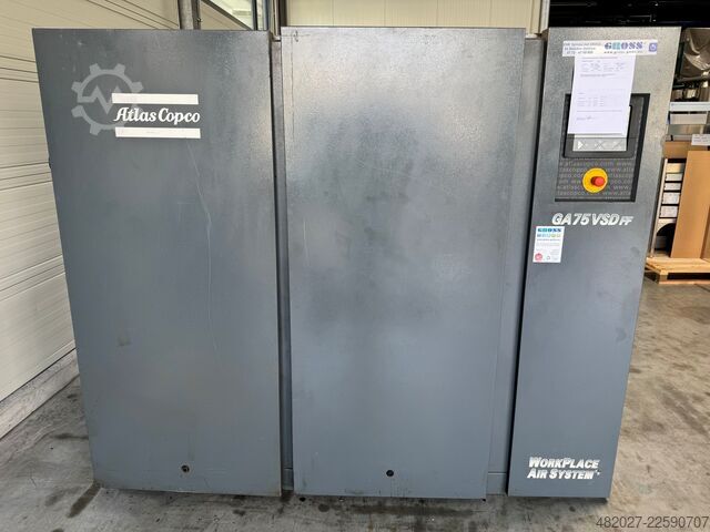 Compressor de parafuso Atlas Copco GA 75 VSD FF