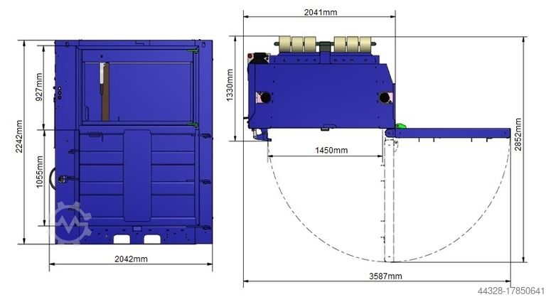 Balenpers BTS-MF500LH Ballenpresse Waste Baler