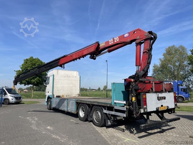 Platte bak DAF XF105.410 Platform / HMF 2220 Crane + Remote / ...