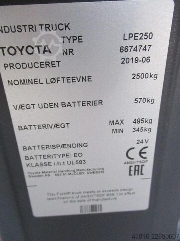 Ručni paletni viljuškar TOYOTA LPE250
