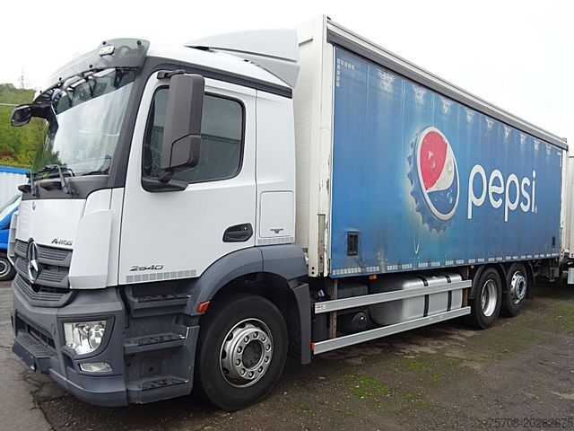 LKW mit Pritsche & Plane MERCEDES-BENZ 2540 Antos*SafeServer*38 Pal.*2x 2,5 to LBW*Ret.