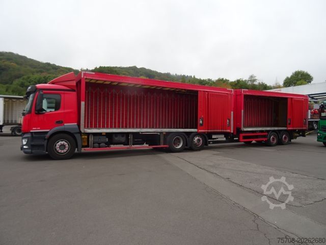 LKW mit Getränkeaufbau MERCEDES-BENZ 2540 Antos*kpl. Zug*NLA*2x LBW*38 Pal*Kamera*TOP