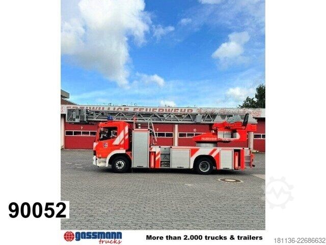 Brandweerwagen Mercedes-Benz 1528 F 4x2 Metz Drehleiter DLK 23-12, 23 mtr.