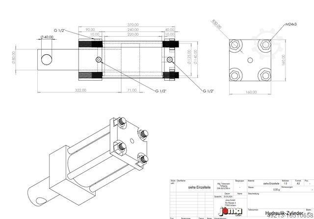 Vérin hydraulique DIMTER