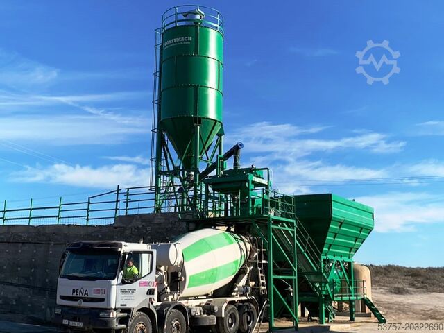 Central de betão, usina de concreto CONSTMACH 60 M3/H Dry Type Concrete Mixing Plant