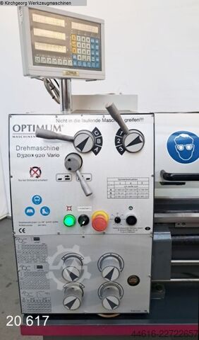 Center drejebænk og spindel drejebænk OPTIMUM D 320 x 920 DPA Vario