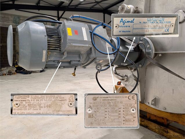 Vertical cylindrical stirred tank Alliance Inox Industrie -