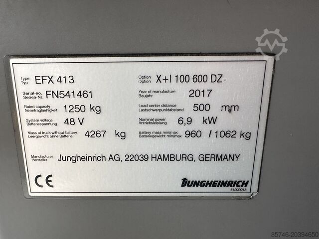 EFX 413 X + i = Guia de fios!! Triplex FFL!! JUNGHEINRICH EFX 413 X + i   = Wire Guidance !! Triplex FFL !!