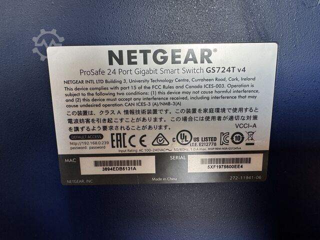 Comutator Inteligent NETGEAR ProSafe 24 port gigabit s w GS724T V4